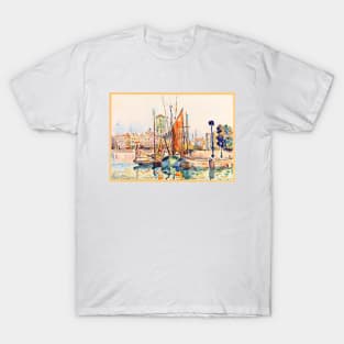 Sailing Boats at La Rochelle, France #2, 1911 Paul Signac T-Shirt